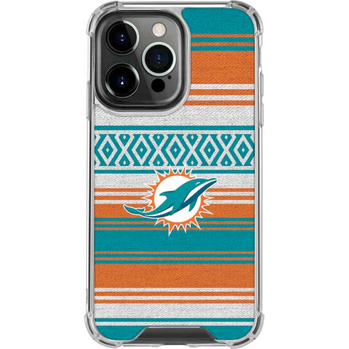 NFL Miami Dolphins Trailblazer iPhone 16 Pro Clear Case
